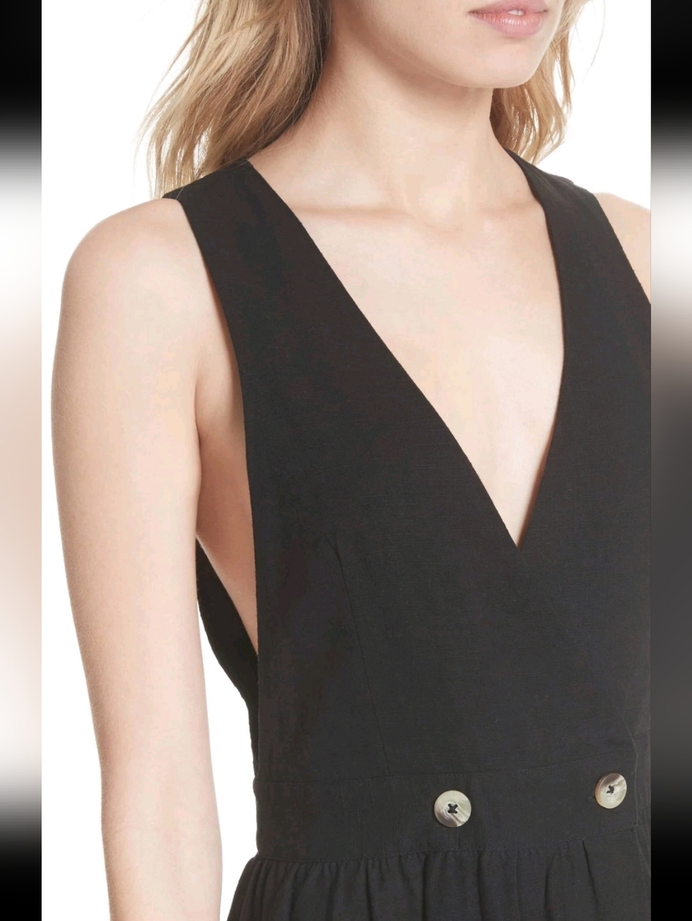 Free People Black Wrap Dress. Size XS. - Picture 3 of 9